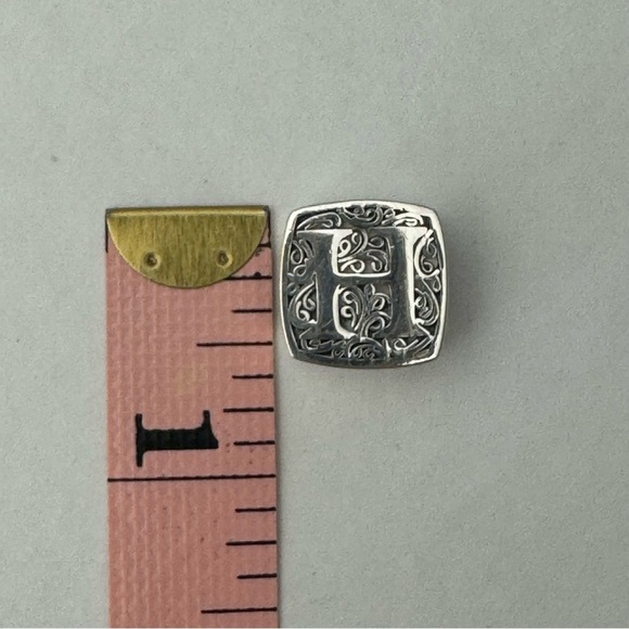 LORI BONN H Initial Sterling Silver Slide Charm For Bracelet “H Is For Hot” - Picture 7 of 10